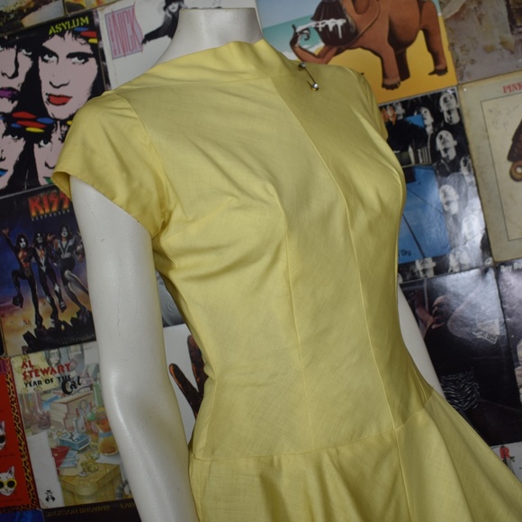 SOLD Vintage 40s Bobbie Brooks A Line Midi Dress - Picture 3 of 11
